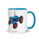 The Tractors Mugs Store Blue Fordson Super Dexta | Mug with Color Inside Quality Farmers Merch