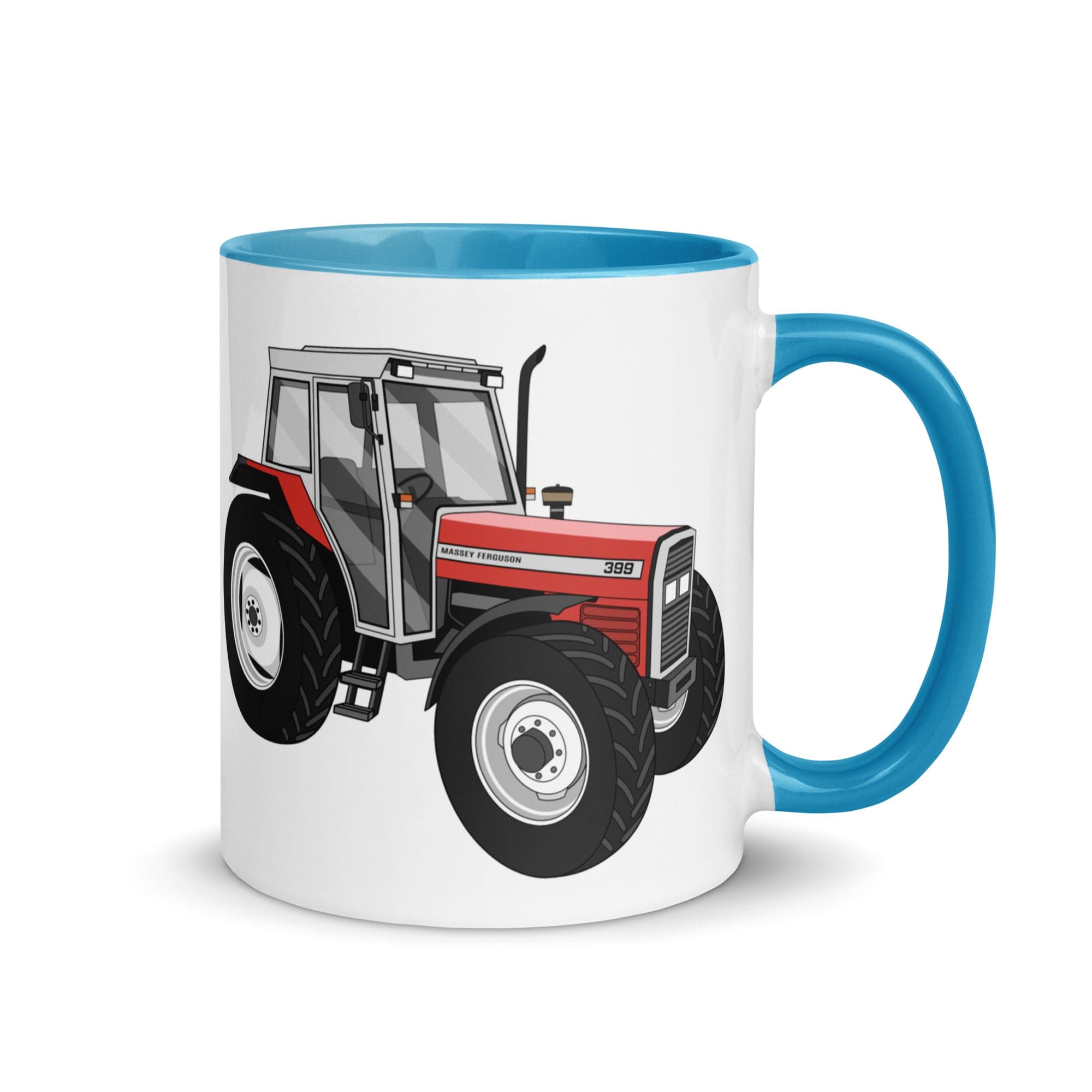 The Tractors Mugs Store Blue Massey Ferguson 399 Mug with Color Inside Quality Farmers Merch
