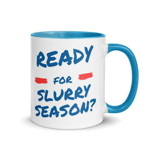 The Tractors Mugs Store Blue Ready for the Slurry? Mug with Color Inside Quality Farmers Merch