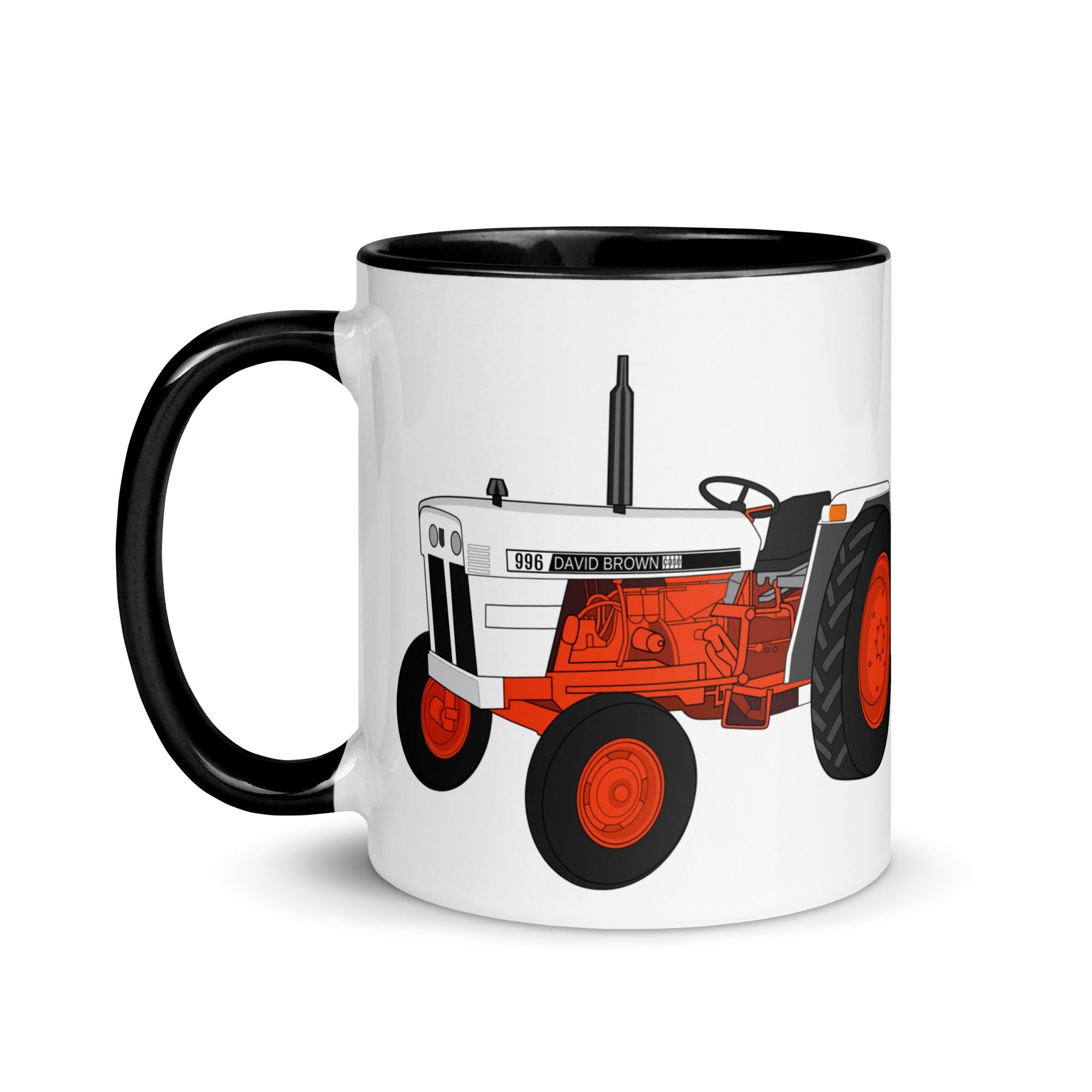 The Tractors Mugs Store Case David Brown 996 (1974) Mug with Color Inside Quality Farmers Merch