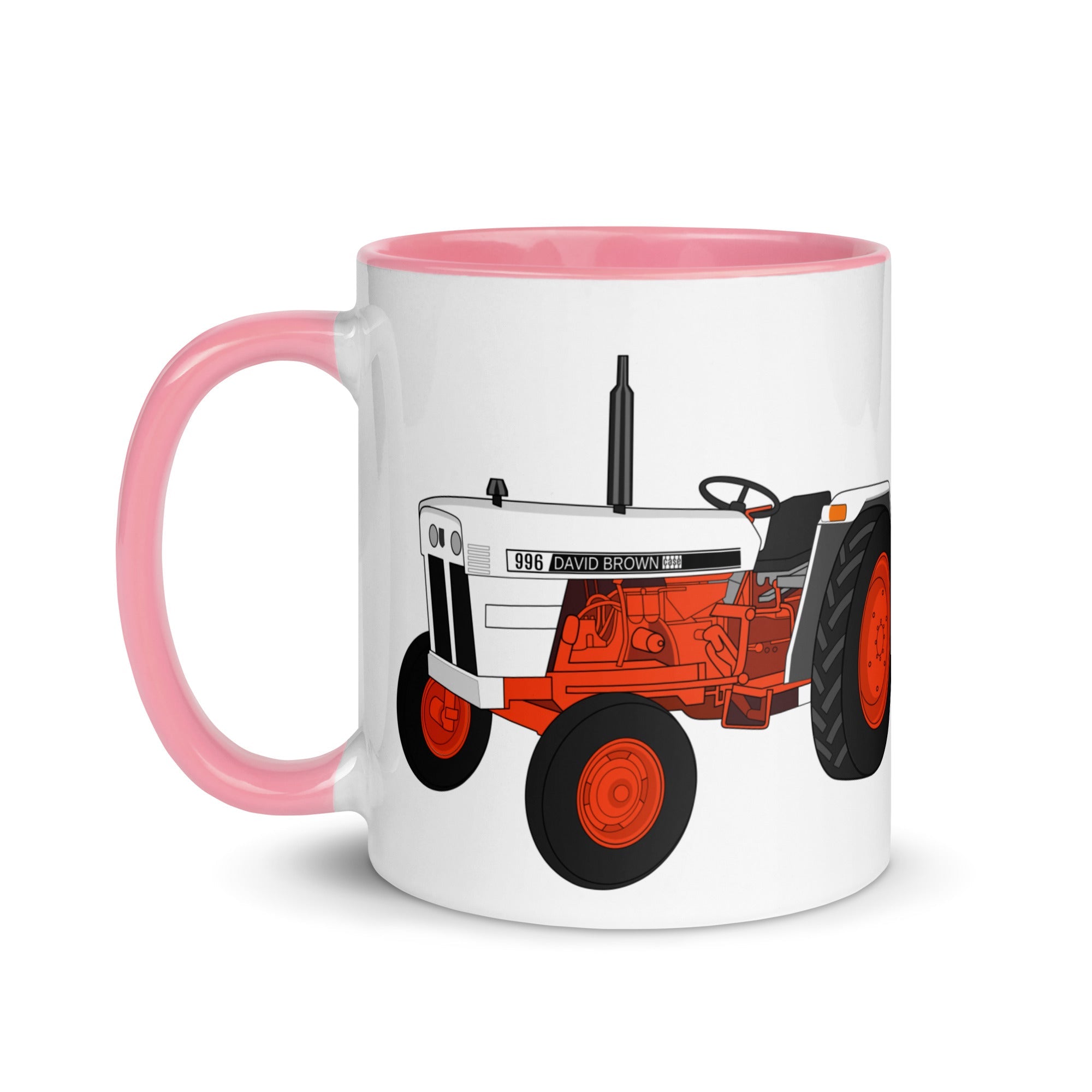 The Tractors Mugs Store Case David Brown 996 (1974) Mug with Color Inside Quality Farmers Merch