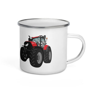 The Tractors Mugs Store Case IH Optum 300 CVX Enamel Mug Quality Farmers Merch