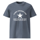 The Tractors Mugs Store Dark Heather Blue / S Slurry Speading Star Unisex organic cotton t-shirt Quality Farmers Merch