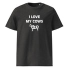 The Tractors Mugs Store Dark Heather Grey / S I LOVE MY COWS Unisex organic cotton t-shirt Quality Farmers Merch