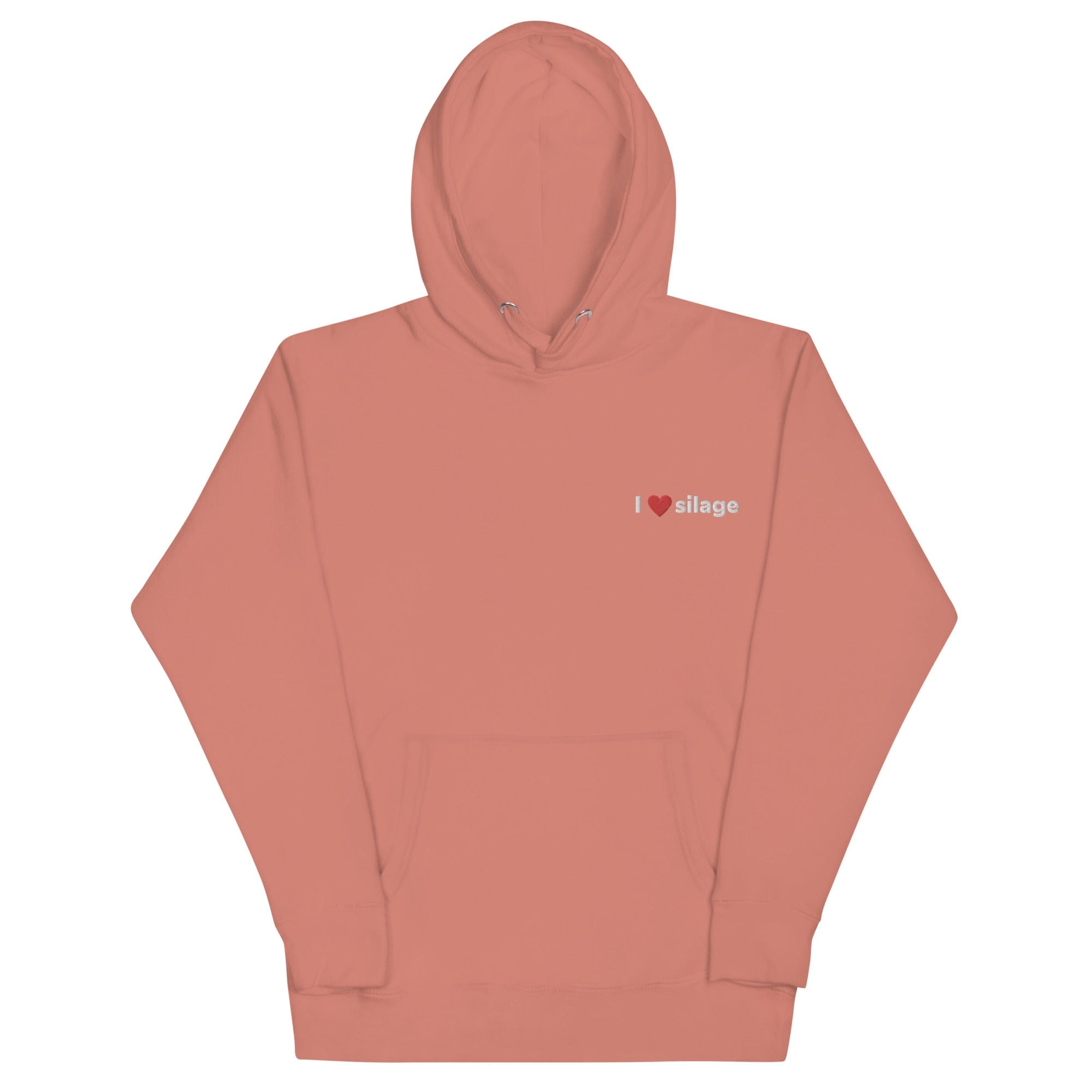 The Tractors Mugs Store Dusty Rose / S I Love Silage Embroidered Unisex Hoodie Quality Farmers Merch