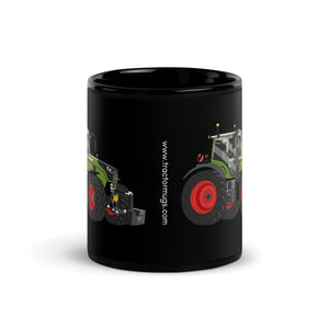 The Tractors Mugs Store Fendt 728 Vario 20 Black Glossy Mug Quality Farmers Merch
