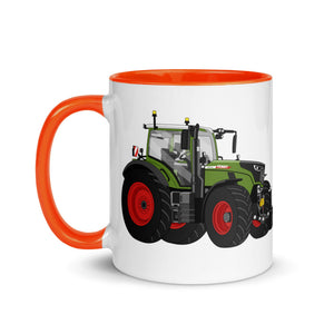 The Tractors Mugs Store Fendt 728 Vario Mug with Color Inside Quality Farmers Merch