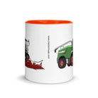 The Tractors Mugs Store Fendt Katana 85 Forage Harvester Mug with Color Inside Quality Farmers Merch
