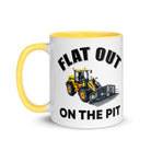 The Tractors Mugs Store Flat out on the Pit Mug with Color Inside Quality Farmers Merch