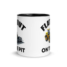 The Tractors Mugs Store Flat out on the Pit Mug with Color Inside Quality Farmers Merch