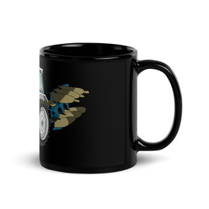 The Tractors Mugs Store Ford 5000 Black Glossy Mug Quality Farmers Merch
