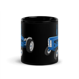 The Tractors Mugs Store Fordson Super Major | Black Glossy Mug Quality Farmers Merch