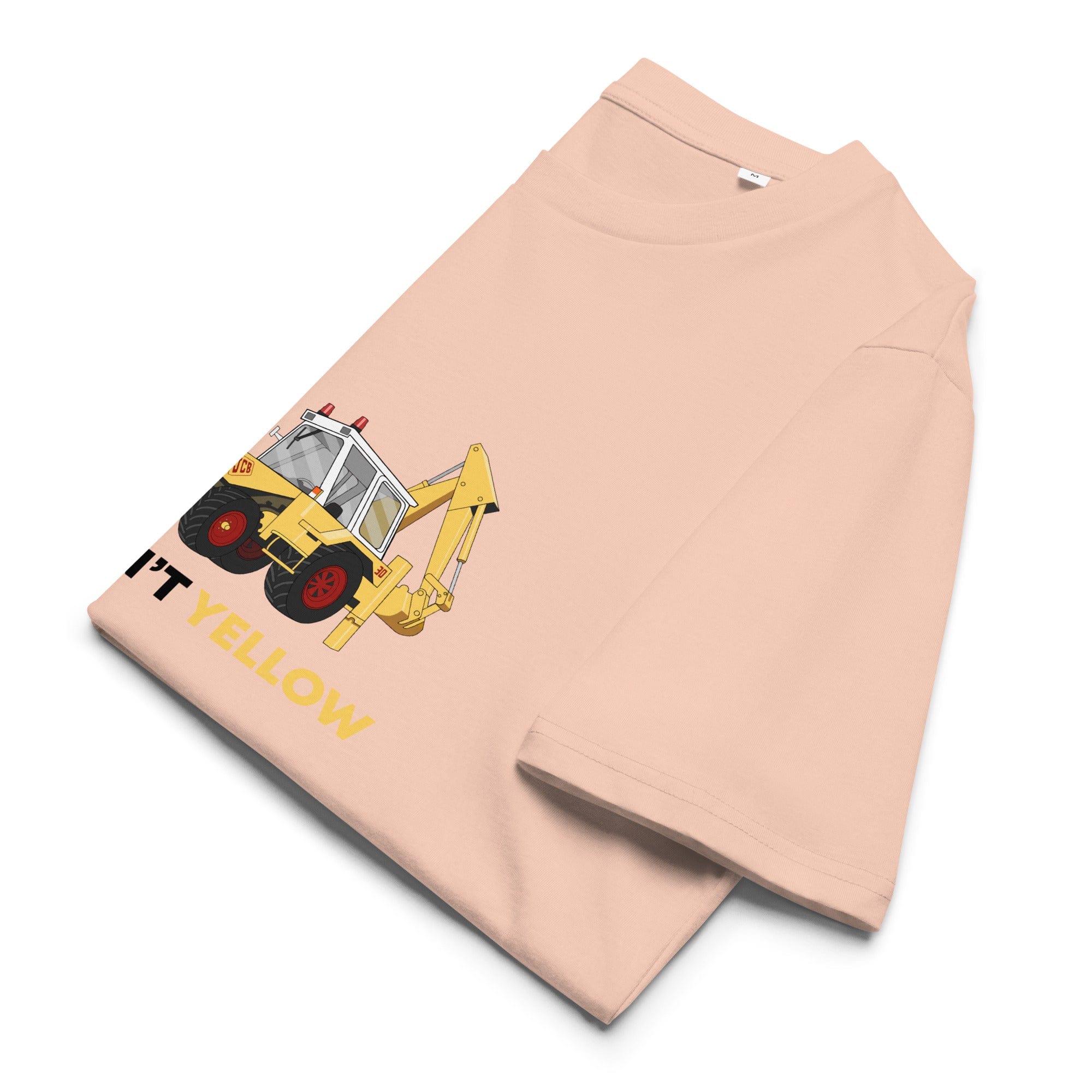 The Tractors Mugs Store Fraiche Peche / S If She Ain't Yellow JCB Unisex organic cotton t-shirt Quality Farmers Merch