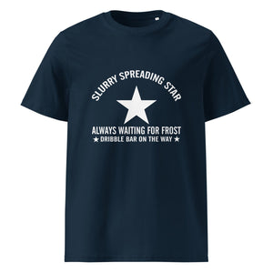The Tractors Mugs Store French Navy / S Slurry Speading Star Unisex organic cotton t-shirt Quality Farmers Merch