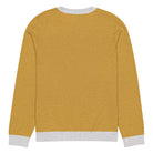 The Tractors Mugs Store Happy Farmer (Yellow) Knitted crew neck sweater Quality Farmers Merch