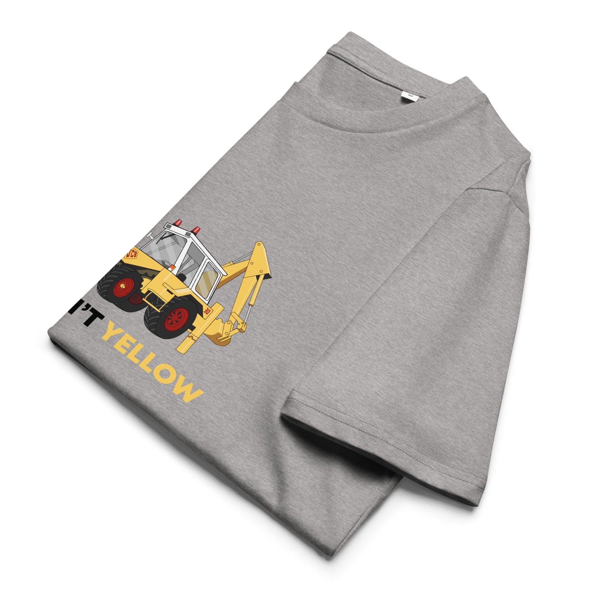 The Tractors Mugs Store Heather Grey / S If She Ain't Yellow JCB Unisex organic cotton t-shirt Quality Farmers Merch