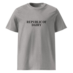 The Tractors Mugs Store Heather Grey / S Republic of Dairy Unisex organic cotton t-shirt Quality Farmers Merch