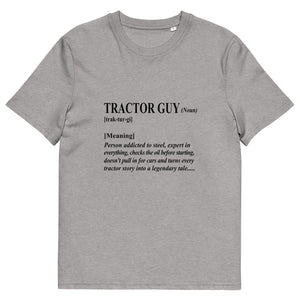 The Tractors Mugs Store Heather Grey / S The Tractor Guy Unisex Organic Cotton T-Shirt Quality Farmers Merch