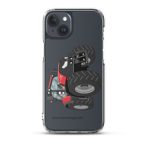 The Tractors Mugs Store iPhone 15 Plus Case IH Optum 300 CVX Clear Case for iPhone® Quality Farmers Merch