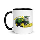 The Tractors Mugs Store John Deere 8500i Forage Harvester Mug with Color Inside Quality Farmers Merch