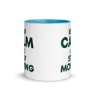 The Tractors Mugs Store KEEP CALM and STAY MOWING Mug with Color Inside Quality Farmers Merch