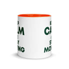 The Tractors Mugs Store KEEP CALM and STAY MOWING Mug with Color Inside Quality Farmers Merch