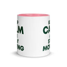 The Tractors Mugs Store KEEP CALM and STAY MOWING Mug with Color Inside Quality Farmers Merch