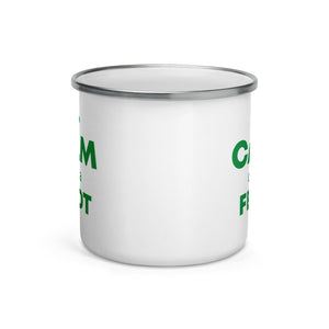 The Tractors Mugs Store KEEP CALM drive a FENDT Enamel Mug Quality Farmers Merch