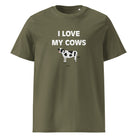 The Tractors Mugs Store Khaki / S I LOVE MY COWS Unisex organic cotton t-shirt Quality Farmers Merch