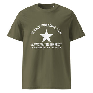 The Tractors Mugs Store Khaki / S Slurry Speading Star Unisex organic cotton t-shirt Quality Farmers Merch