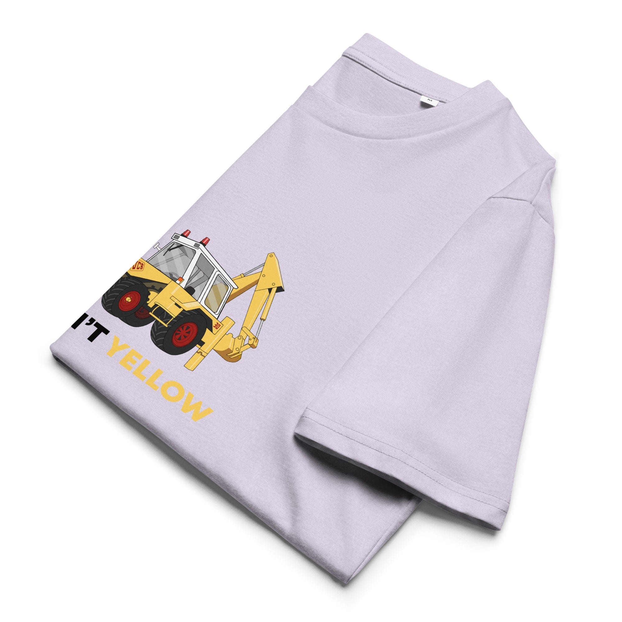 The Tractors Mugs Store Lavender / S If She Ain't Yellow JCB Unisex organic cotton t-shirt Quality Farmers Merch