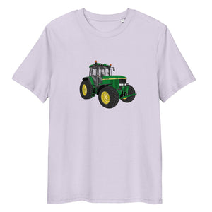 The Tractors Mugs Store Lavender / S John Deere 7710 Unisex organic cotton t-shirt Quality Farmers Merch