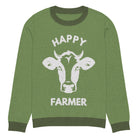 The Tractors Mugs Store M Happy Cattle Farmer Knitted crew neck sweater Quality Farmers Merch