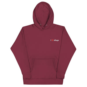 The Tractors Mugs Store Maroon / S I Love Silage Embroidered Unisex Hoodie Quality Farmers Merch