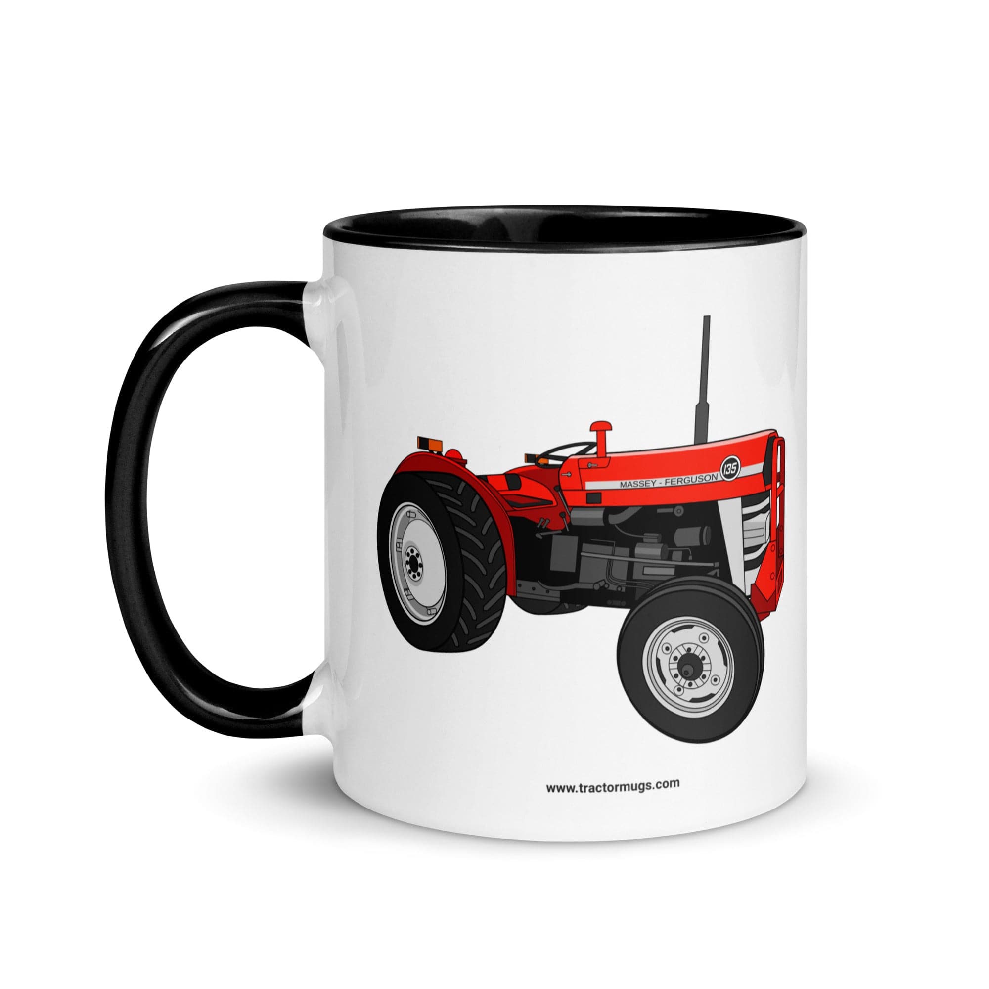 The Tractors Mugs Store Massey Ferguson 135 | Mug with Color Inside Quality Farmers Merch