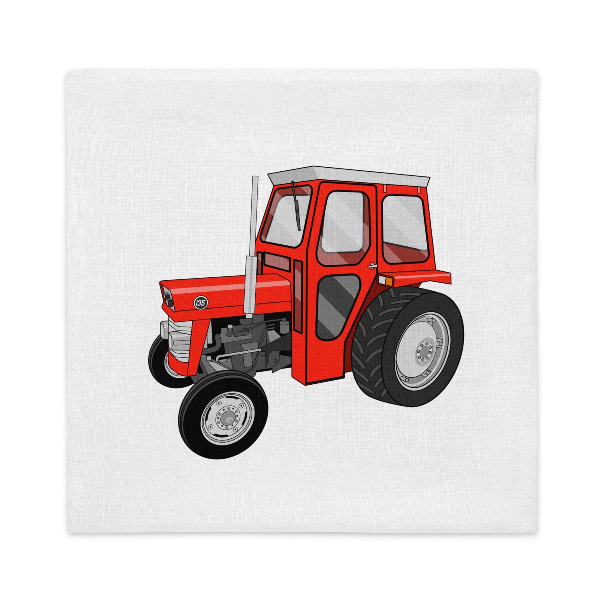 The Tractors Mugs Store Massey Ferguson 135 with cab  |  Premium Pillow Case Quality Farmers Merch