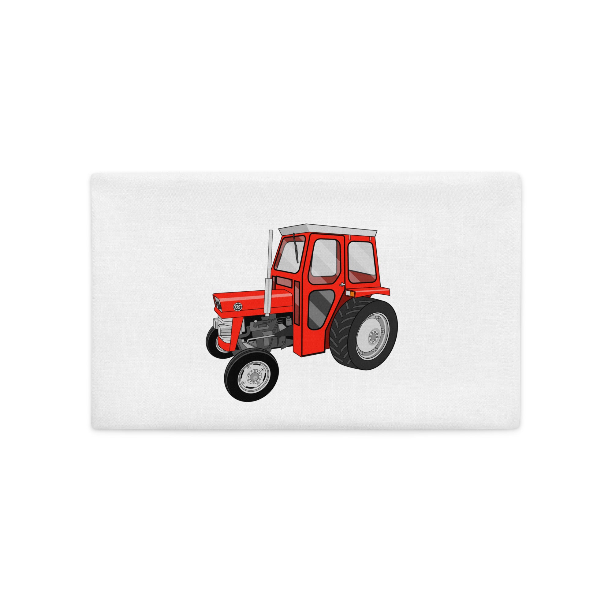 The Tractors Mugs Store Massey Ferguson 135 with cab  |  Premium Pillow Case Quality Farmers Merch