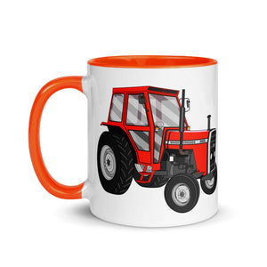 The Tractors Mugs Store Massey Ferguson 265 Mug with Color Inside Quality Farmers Merch