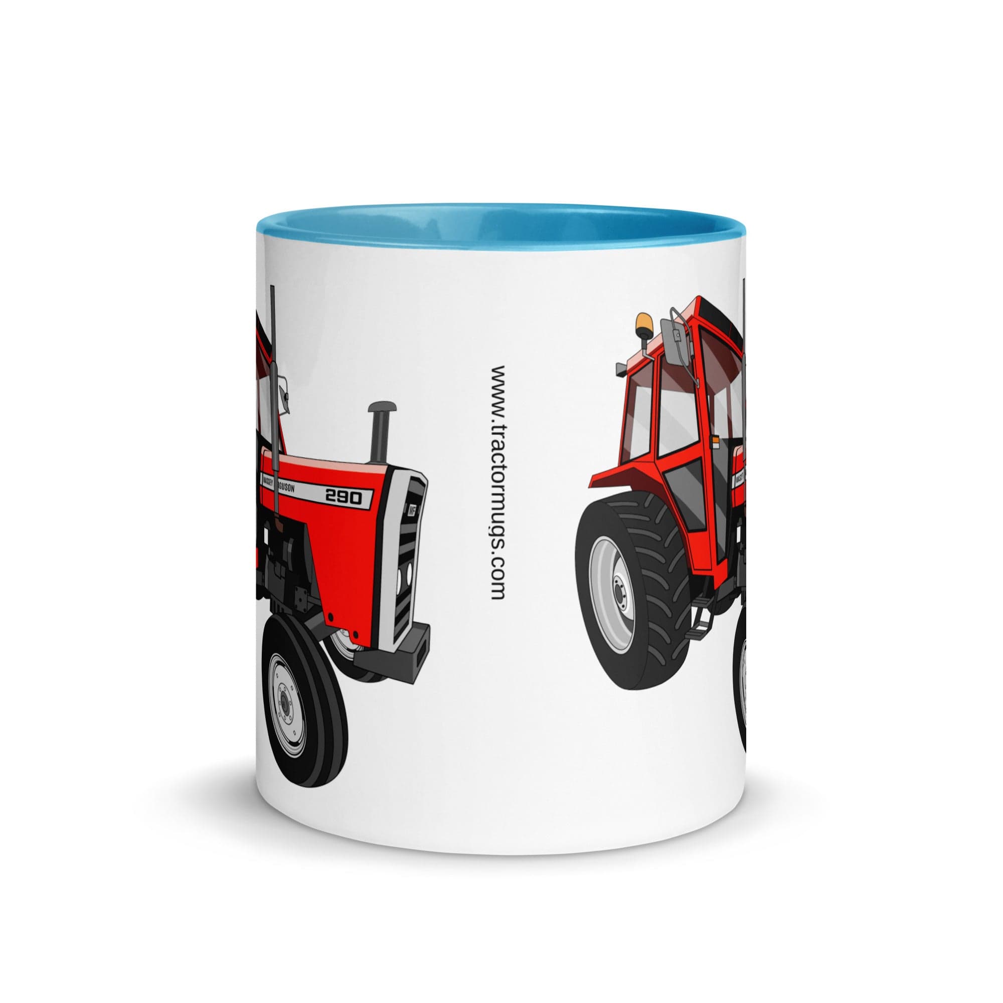 The Tractors Mugs Store Massey Ferguson 290 Mug with Color Inside Quality Farmers Merch