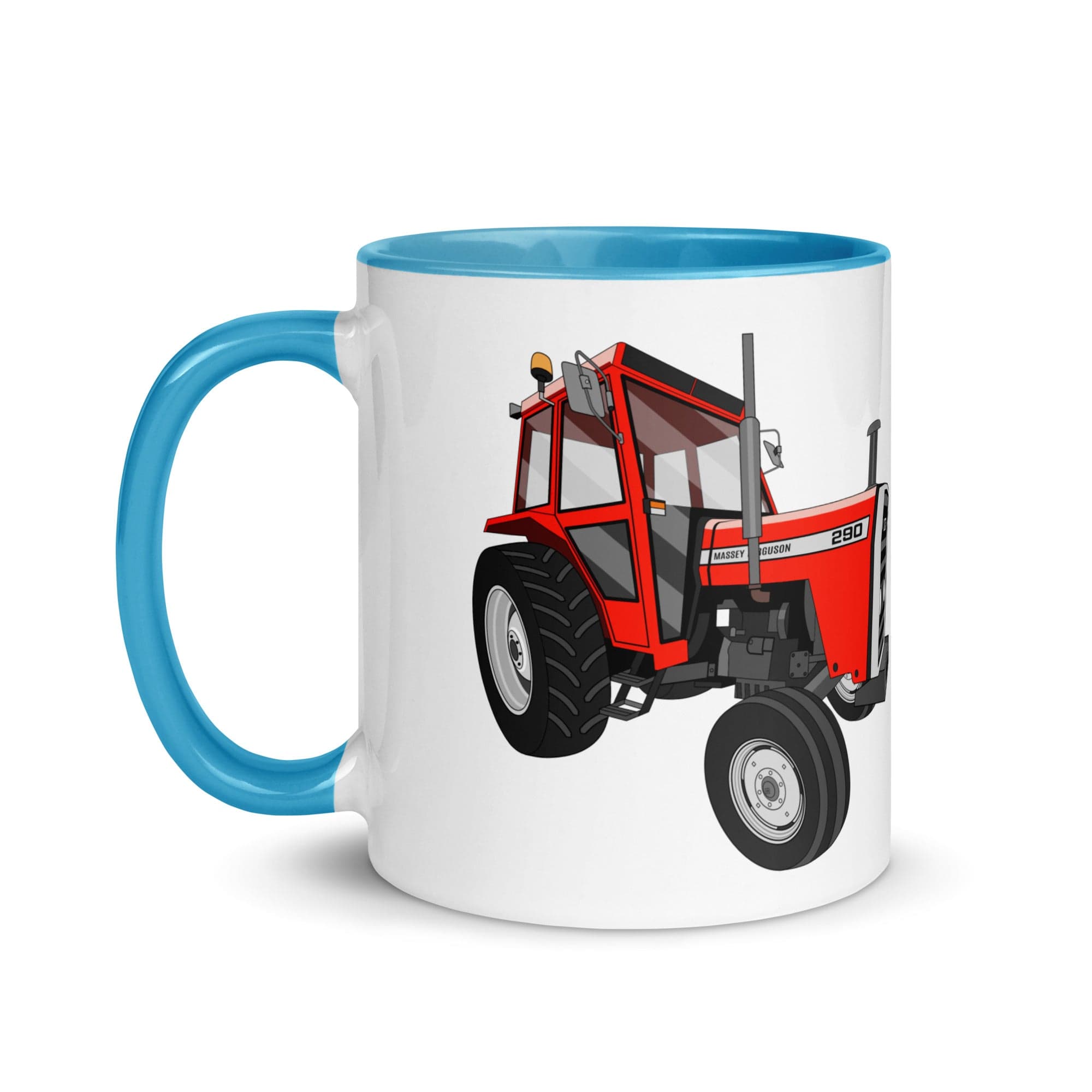The Tractors Mugs Store Massey Ferguson 290 Mug with Color Inside Quality Farmers Merch