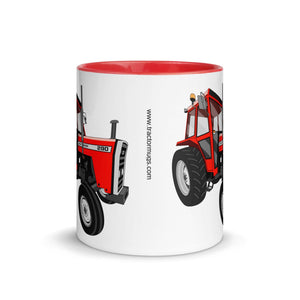The Tractors Mugs Store Massey Ferguson 290 Mug with Color Inside Quality Farmers Merch