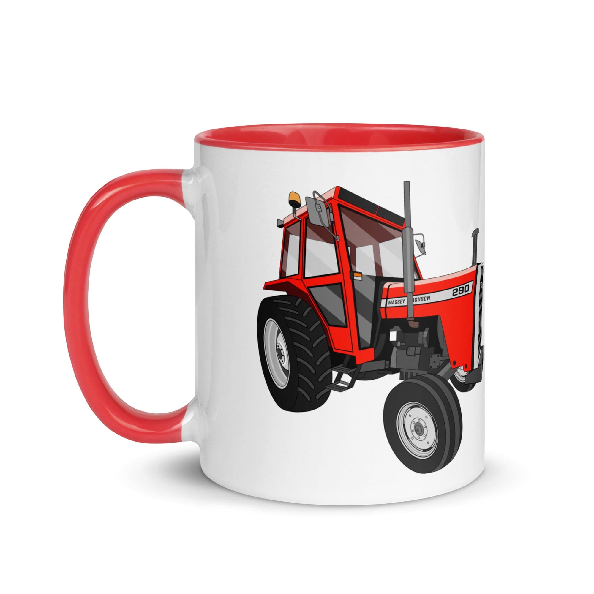 The Tractors Mugs Store Massey Ferguson 290 Mug with Color Inside Quality Farmers Merch