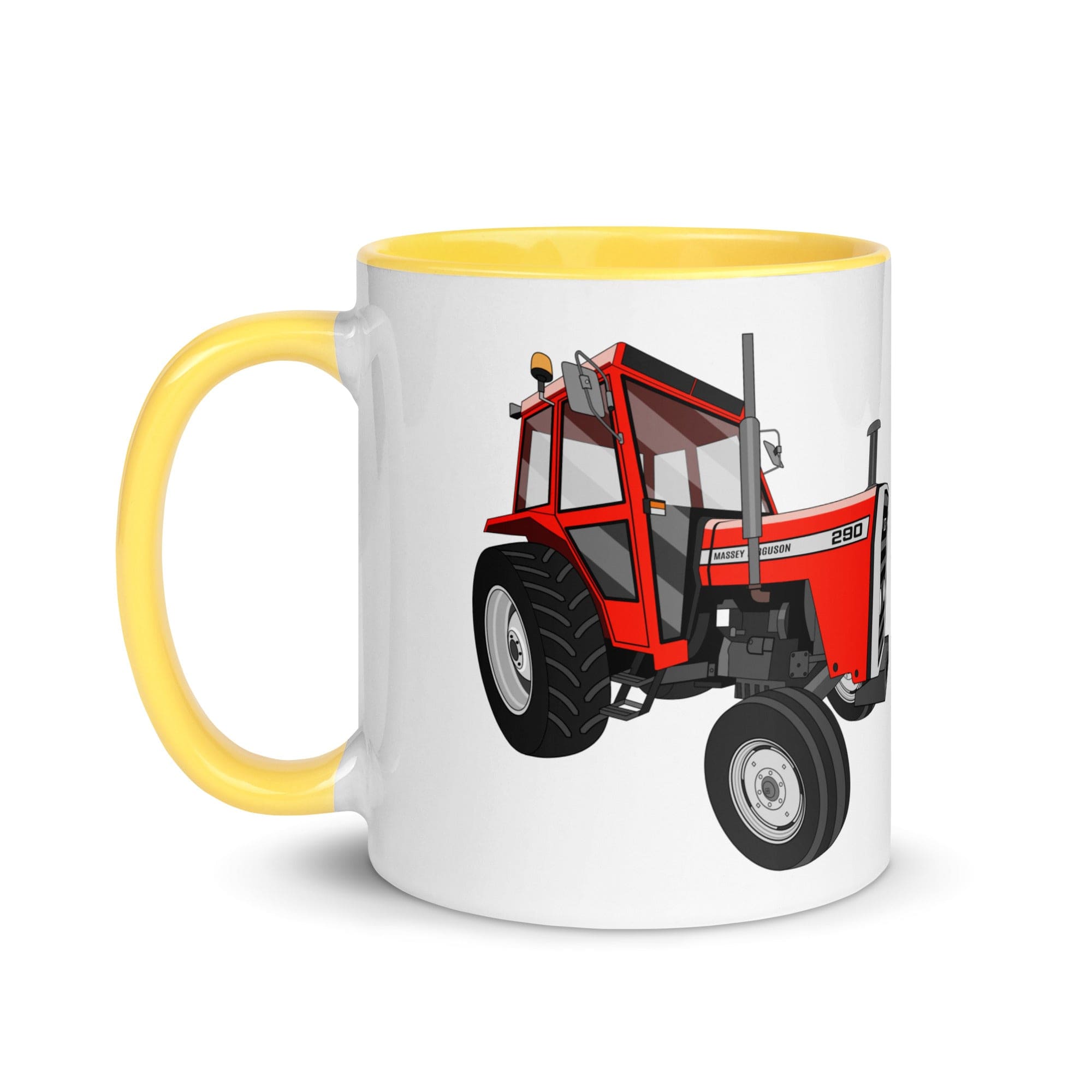 The Tractors Mugs Store Massey Ferguson 290 Mug with Color Inside Quality Farmers Merch