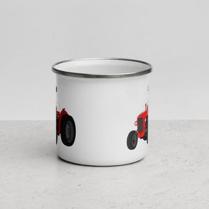 The Tractors Mugs Store Massey Ferguson 35X Enamel Mug Quality Farmers Merch