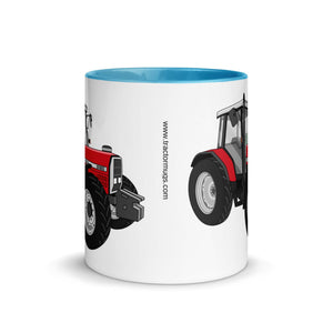 The Tractors Mugs Store Massey Ferguson 6180 Mug with Color Inside Quality Farmers Merch