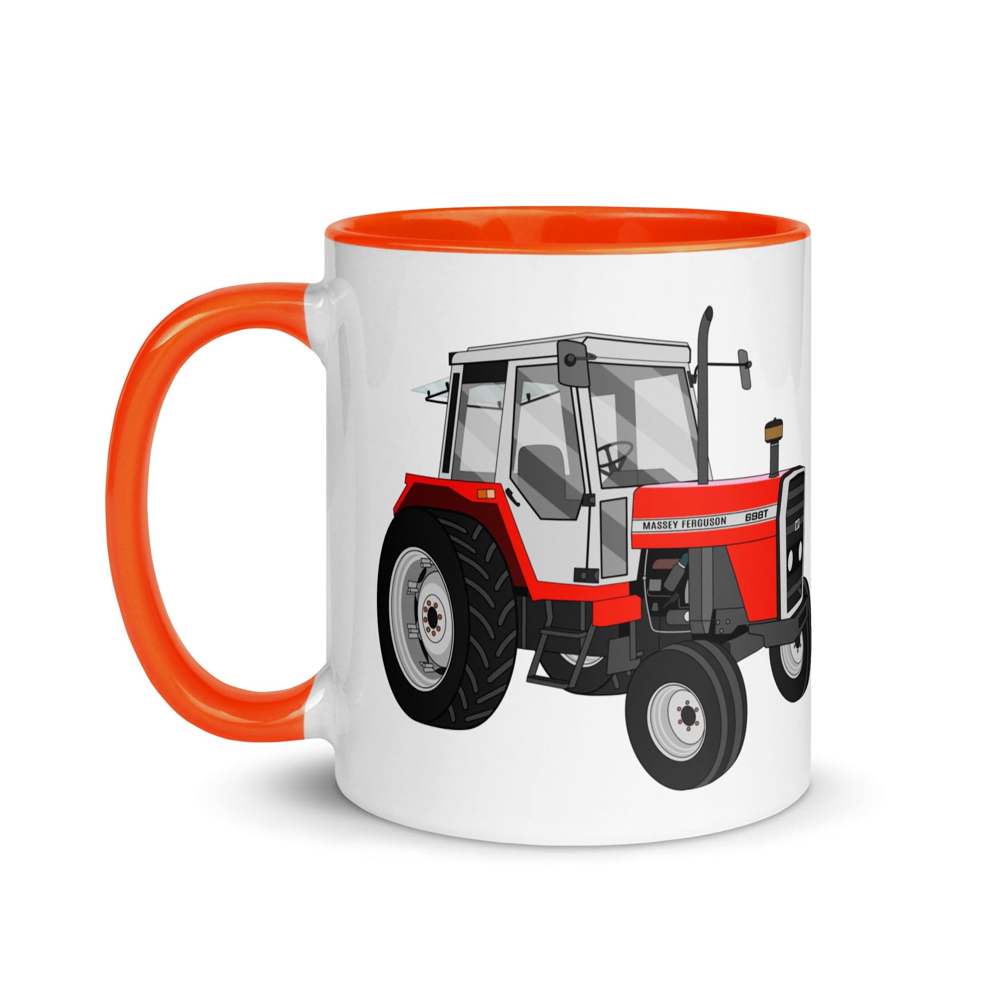 The Tractors Mugs Store Massey Ferguson 698T Mug with Color Inside Quality Farmers Merch