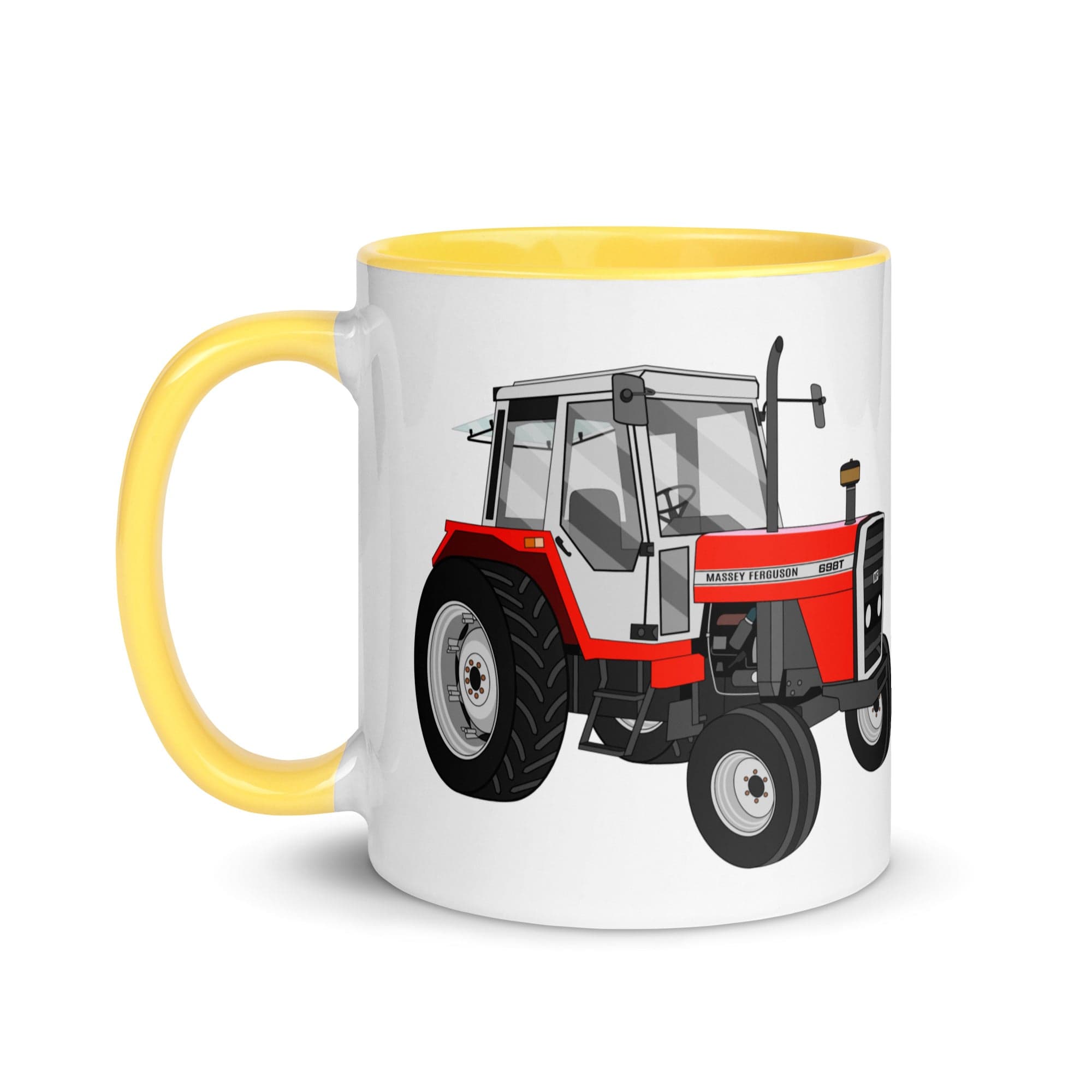 The Tractors Mugs Store Massey Ferguson 698T Mug with Color Inside Quality Farmers Merch