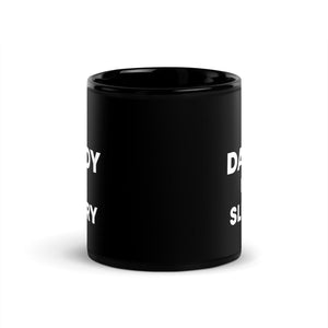 The Tractors Mugs Store My Daddy Loves Slurry  Black Glossy Mug Quality Farmers Merch