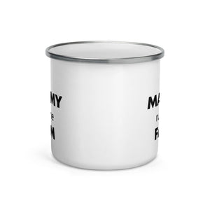 The Tractors Mugs Store My Mammy Runs the Farm Enamel Mug Quality Farmers Merch