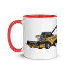 The Tractors Mugs Store New Holland CX 8060 Combine Harvester Mug with Color Inside Quality Farmers Merch